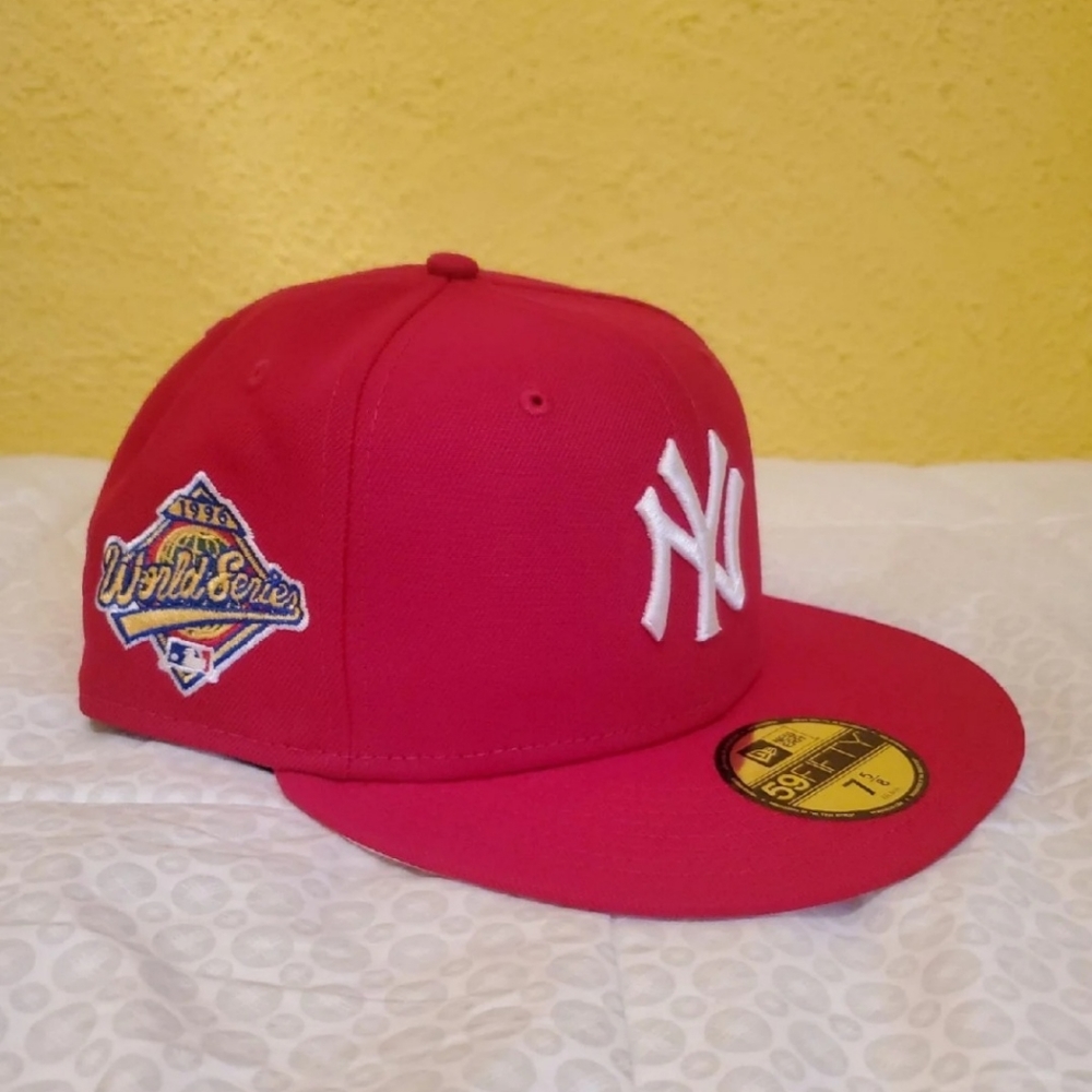 New Era 59Fifty New York Yankees Fitted Hat Size 7 5/8 "World Series '96"